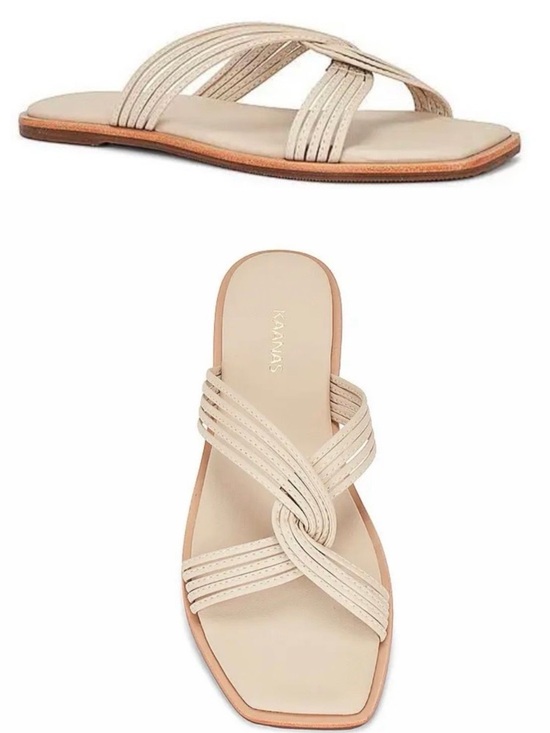 Kaanas Shoes - Kaanas Nasu Slide (beige) • msrp $139 NEW in box MSRP $139 size 5